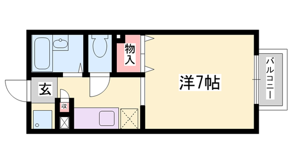 パセオ姫路Ⅱの物件間取画像